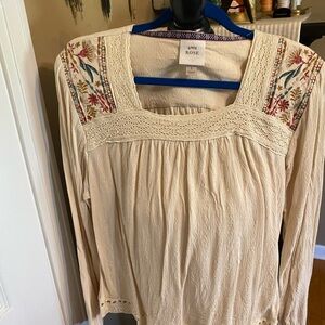 Knox rose blouse large euc